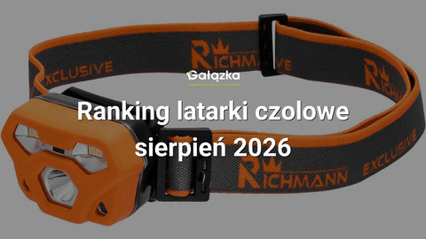 Ranking latarki czolowe - sierpień 2026 w Gałązka24.pl. Zdjęcie produktu: Latarka na głowę czołowa akumulatorowa 4w + 2w smd led, ip65, z czujnikiem ruchu | C5905