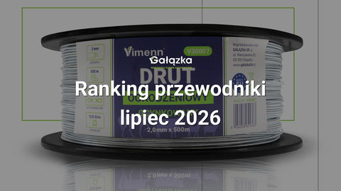 Ranking przewodniki - lipiec 2026 w Gałązka24.pl. Zdjęcie produktu: DRUT ogrodzeniowy ocynkowany przewodnik pastucha szpula 2,0mm 500m | V30007