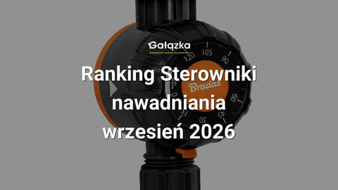 Ranking Sterowniki nawadniania - wrzesień 2026 w Gałązka24.pl. Zdjęcie produktu: BLACK LINE Mechaniczny sterownik / zegar przepływu wody | ECO-38001