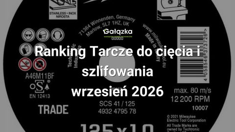 Ranking Tarcze do cięcia i szlifowania - wrzesień 2026 w Gałązka24.pl. Zdjęcie produktu: Tarcza do metalu/inox 125x1,0 | 4932479578
