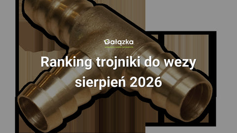 Ranking trojniki do wezy - sierpień 2026 w Gałązka24.pl. Zdjęcie produktu: Trójnik T na wąż 8mm MOSIĄDZ | SE1-2T08