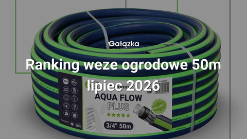 Ranking weze ogrodowe 50m - lipiec 2026 w Gałązka24.pl. Zdjęcie produktu: Wąż ogrodowy AQUA FLOW PLUS 3/4"-50m | V50003