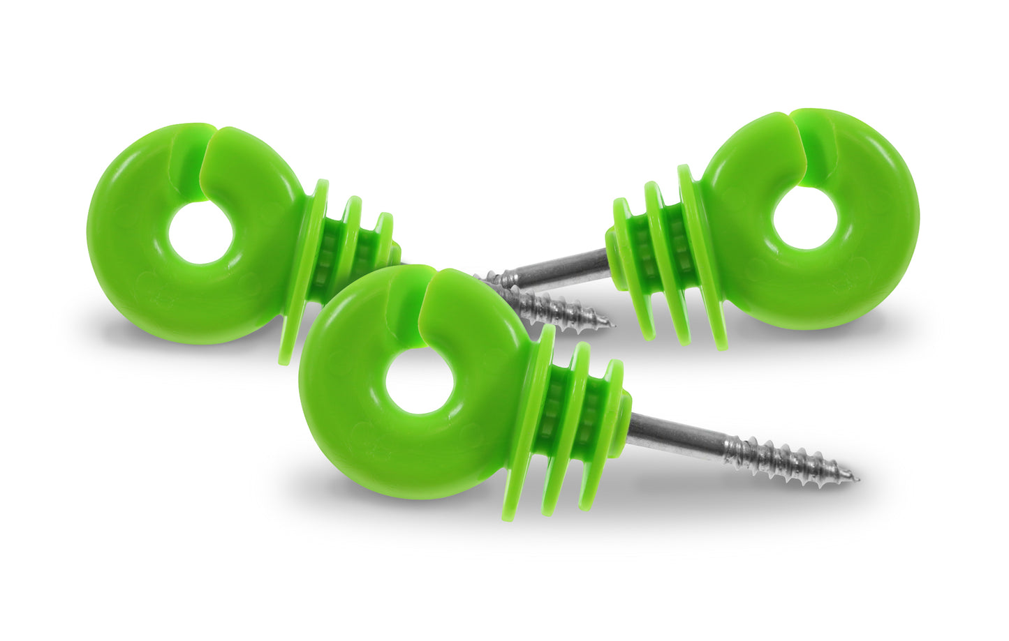 Izolator do drutu plecionki wkręcany do drewna zielony - 300 szt. | V30003