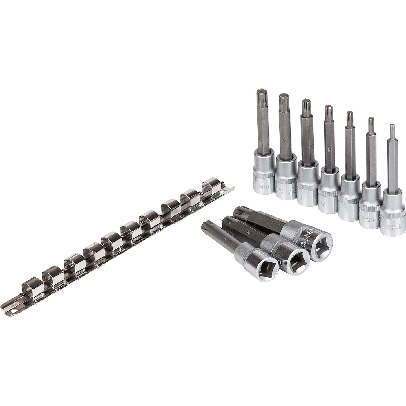 Nasadki trzpieniowe ribe M5-M16 100 mm 1/2" zestaw 10 szt. na listwie | C6925 - Centrum Techniczne Gałązka