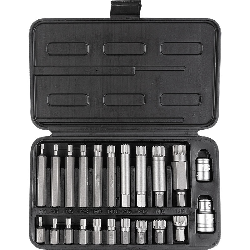 Zestaw bitów 22 el.spline m4-m18 s2 | C6938 - Centrum Techniczne Gałązka