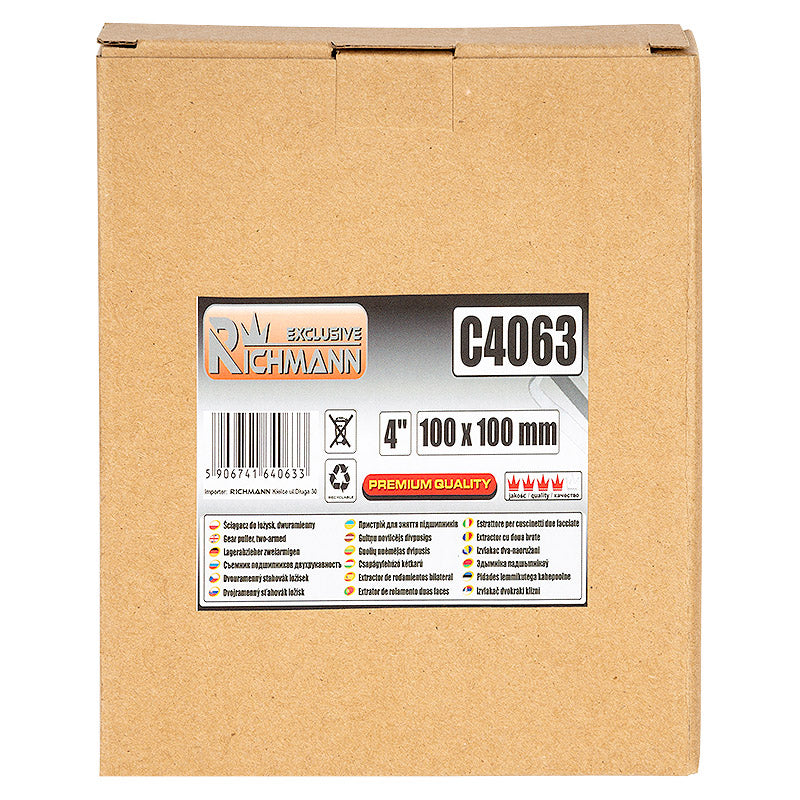 Ściągacz do łożysk dwuramienny 4" (100x100mm) | C4063 - Centrum Techniczne Gałązka