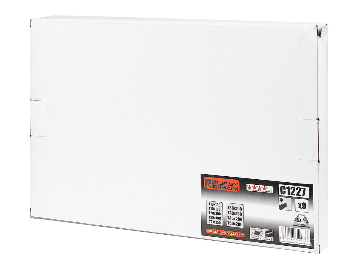 Wkład - torxy uchwyt "t" 9 elem. + tacka c1102 | C1227 - Centrum Techniczne Gałązka