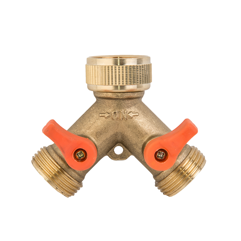 Trójnik GW3/4" x 2 GZ3/4" z zaworami kulowymi - MOSIĄDZ | BR-2234 - Centrum Techniczne Gałązka