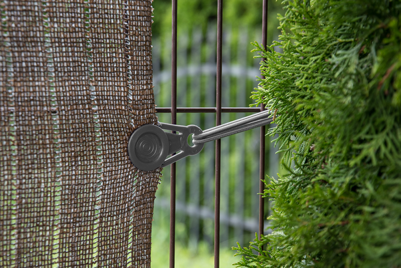 BUNGEE CORD CLIPS klips oczkowy z uchwytem - blister grey | BCK1-B