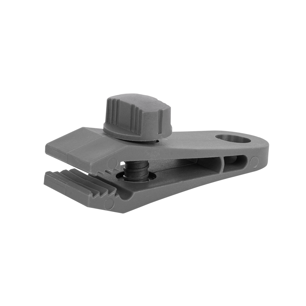 BUNGEE CORD CLIPS klips zaciskowy, skręcany z uchwytem - luz(50szt.)gray | BCK3-L - Centrum Techniczne Gałązka