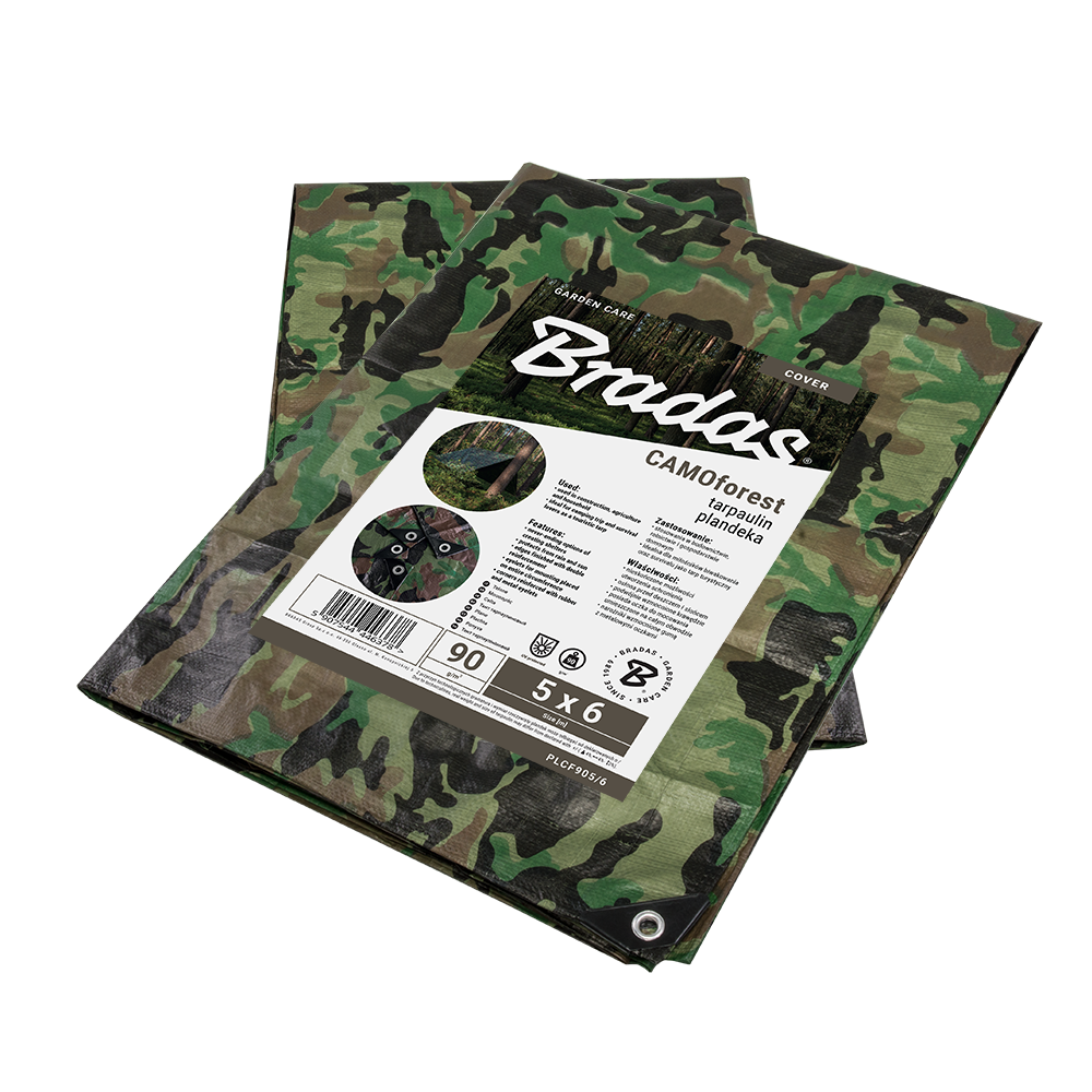 Plandeka kamuflażowa CAMOforest 3 x 4m 90 g. | PLCF903/4 - Centrum Techniczne Gałązka