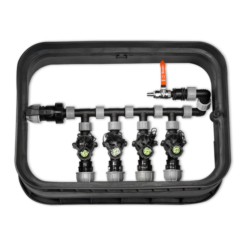 Elektrozawór z regulacją przepływu wody 2 x GZ1" | DSA-4001