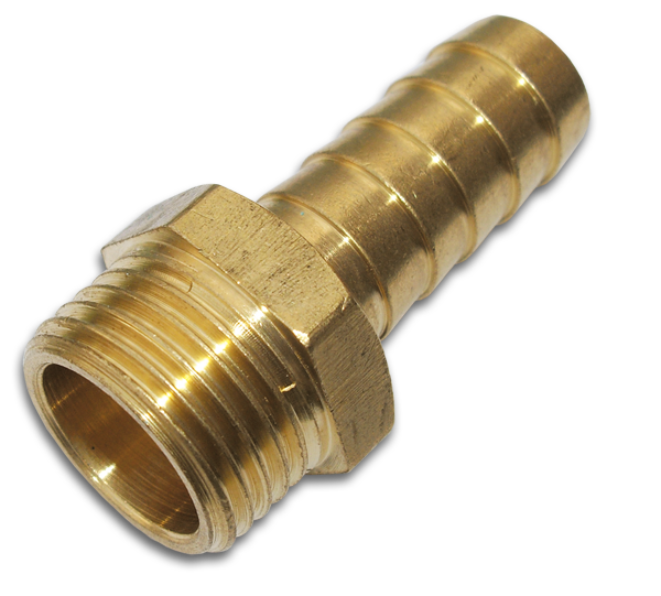 Nypel na wąż 13mm, GZ 1/2" MOSIĄDZ | GK75/1SK - Centrum Techniczne Gałązka