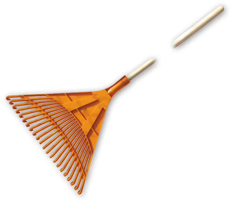 Grabie wachlarzowe, 22 zęby, trzonek drewniany lakierowany | KT-CX22B - Centrum Techniczne Gałązka