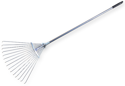 Grabie wachlarzowe metalowe, regulowane z trzonkiem | KT-W120-1 - Centrum Techniczne Gałązka