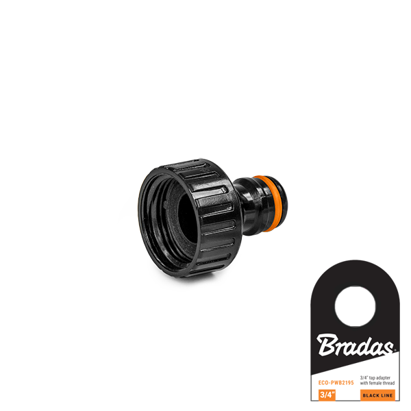 BLACK LINE Przyłącze na kran GW 3/4" z etykietą | ECO-PWB2195 - Centrum Techniczne Gałązka