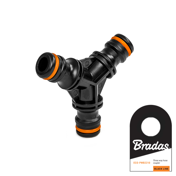 BLACK LINE Trójnik do łączenia 3 szybkozłączy z etykietą | ECO-PWB2210 - Centrum Techniczne Gałązka