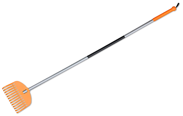 TQ Grabie wachlarzowe, 13 zębów, trzonek stalowy | TQ-G13TS - Centrum Techniczne Gałązka