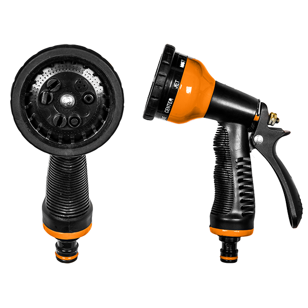 BLACK LINE Pistolet 9-funkcyjny - metalowy | ECO-KT4656B - Centrum Techniczne Gałązka