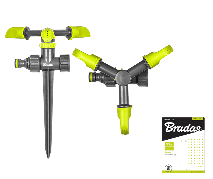 LIME LINE Zraszacz obrotowy 3-ramienny na kolcu | LE-6102 - Centrum Techniczne Gałązka