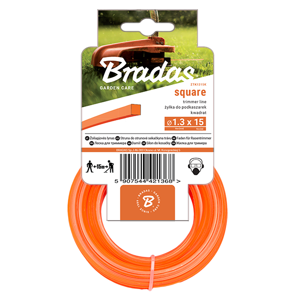 Żyłka TRIMMER, kwadrat 2,0mm x 100m | ZTK20100K - Centrum Techniczne Gałązka