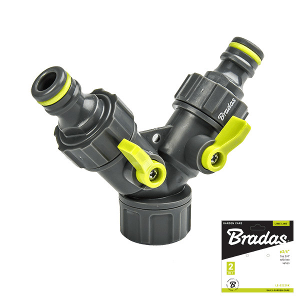 LIME LINE Trójnik 3/4" z 2 zaworami | LE-02220K - Centrum Techniczne Gałązka