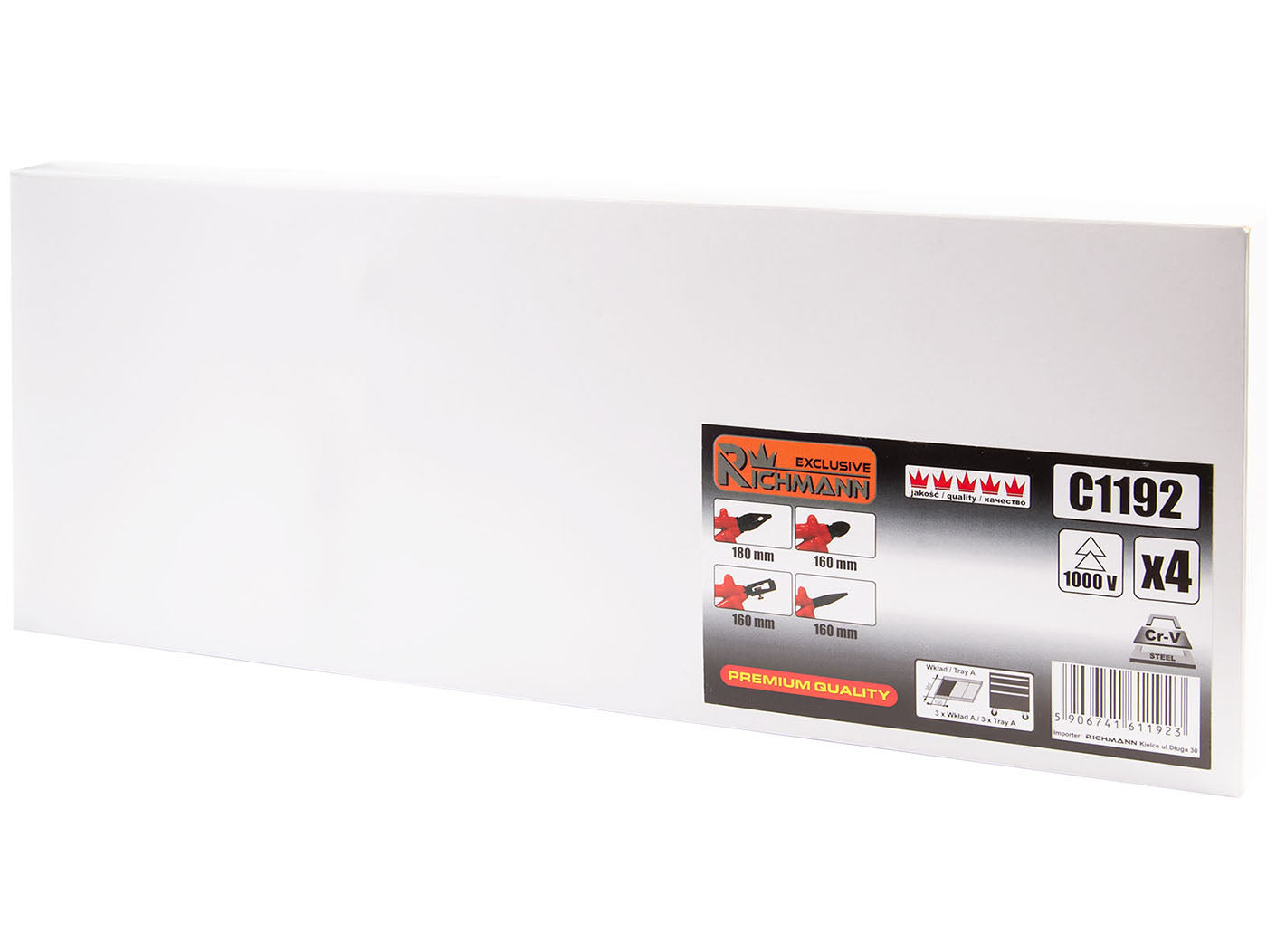 Wkład - szczypce elektryczne 1000v 4 elem. + tacka c1101 | C1192 - Centrum Techniczne Gałązka