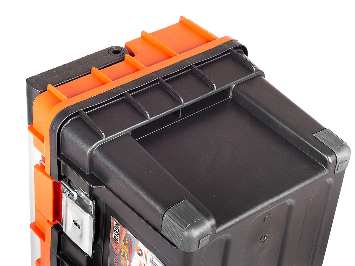 Skrzynka narzędziowa. organizer poliwęglan 25" | C1395