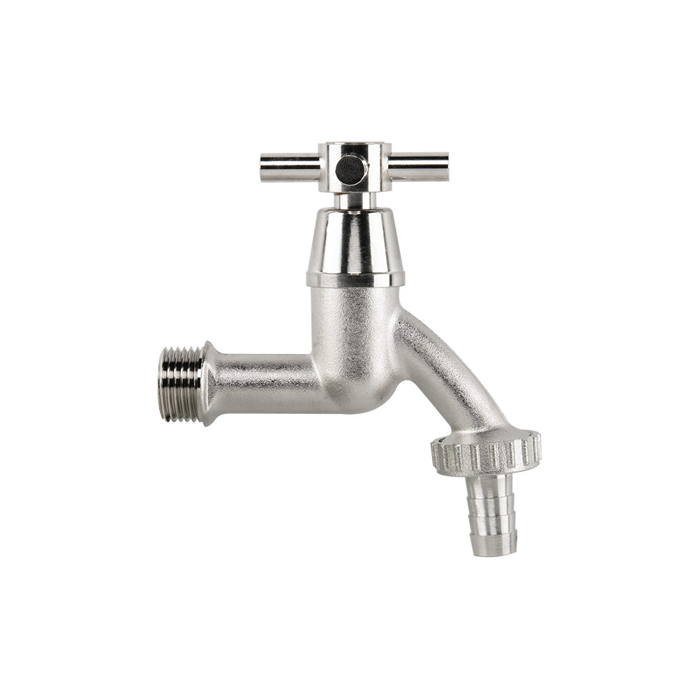 Kran GZ 1/2" x GZ 3/4" do węża 1/2" z rączką CROSS HANDLE, trwały i wygodny w użyciu | GKK0T123413