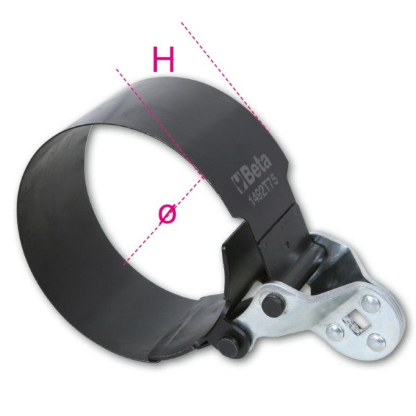 Klucz taśmowy do filtrów w samochodach ciężarowych T40 | 1492/T40