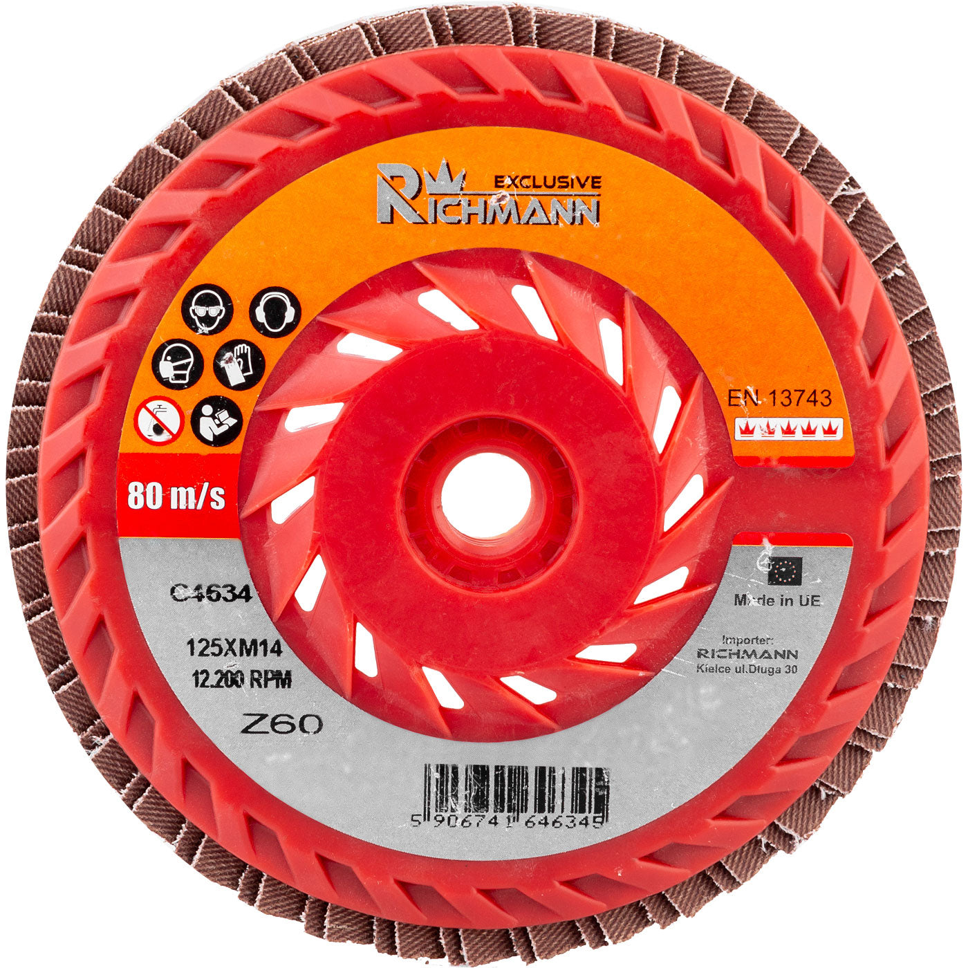 Tarcza ściernica listkowa m14 turbo 125 80 | C4635 - Centrum Techniczne Gałązka