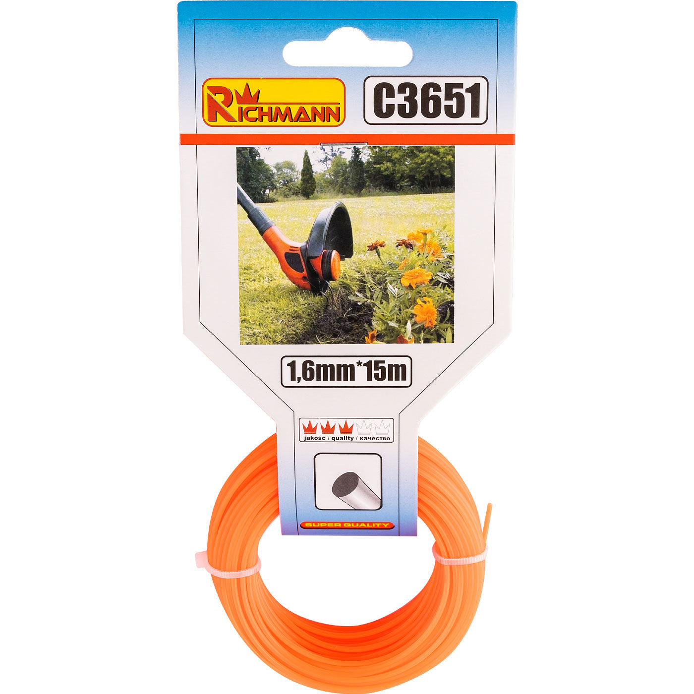 Żyłka do kos. okrągła 15m 1,6 | C3651 - Centrum Techniczne Gałązka