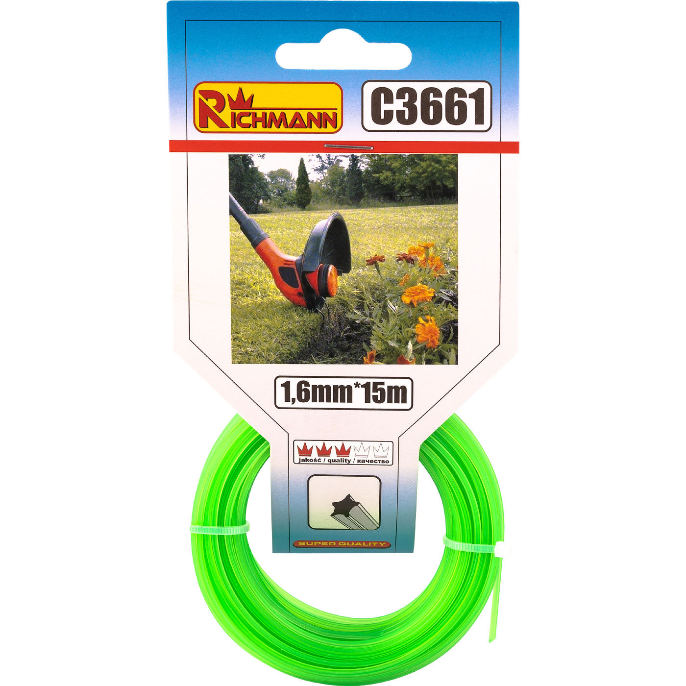 Żyłka do kos. gwiazdka 15m 1,6 | C3661 - Centrum Techniczne Gałązka