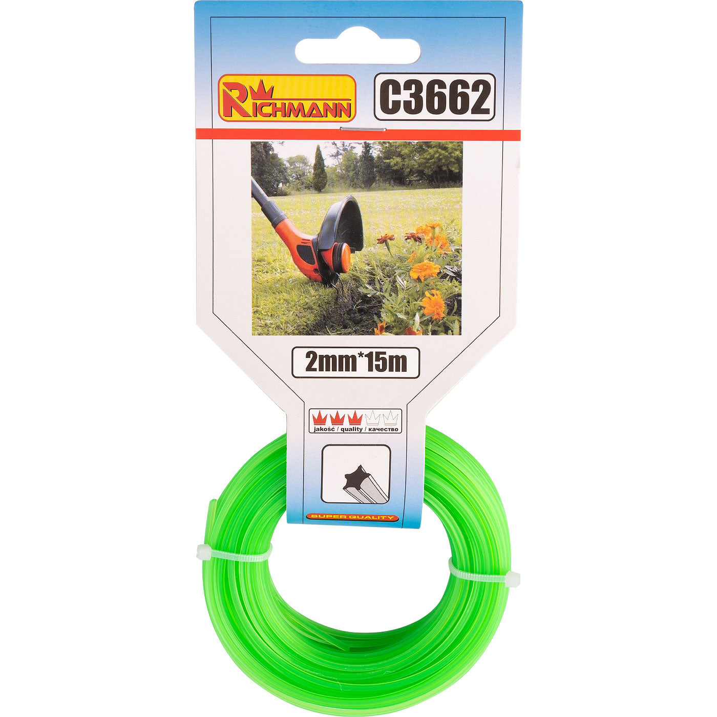 Żyłka do kos. gwiazdka 15m 2,0 | C3662 - Centrum Techniczne Gałązka