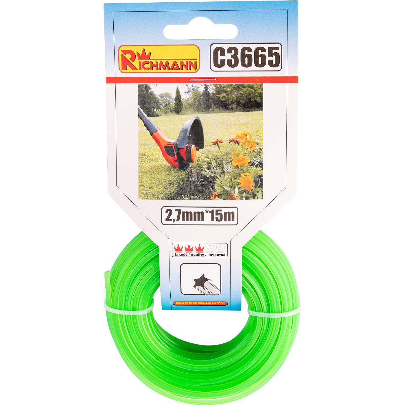 Żyłka do kos. gwiazdka 15m/2,7 | C3665 - Centrum Techniczne Gałązka