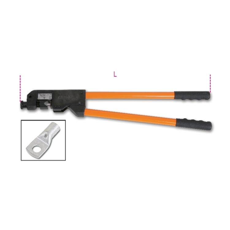 Szczypce do zaciskania końcówek kablowych 10-120 mm2 | 1609B