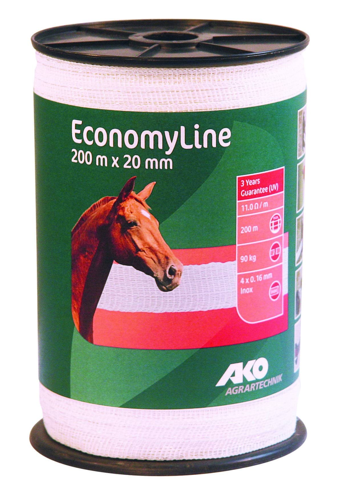 Taśma ogrodzeniowa 20mm 200m biała 4 przewodniki | 44556