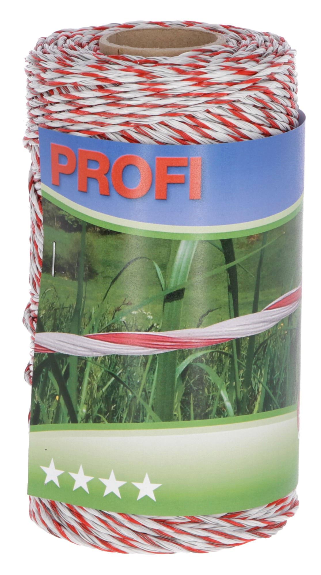 Plecionka ogrodzeniowa skrętka 2mm 200m biało-czerwona 6 przewodników | 59511