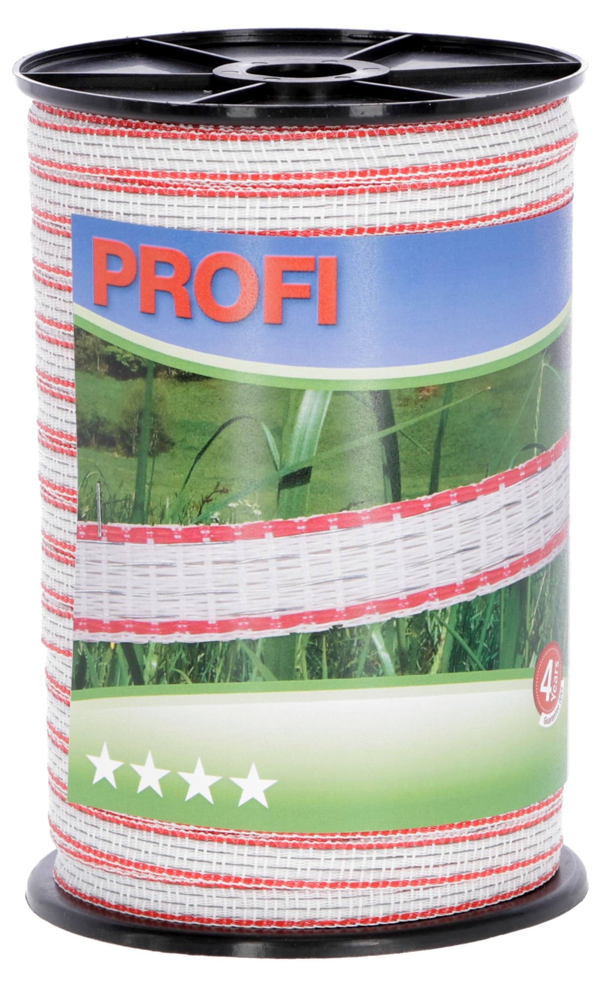 Taśma ogrodzeniowa 12mm 200m biało-czerwona 4 przewodniki | 59500