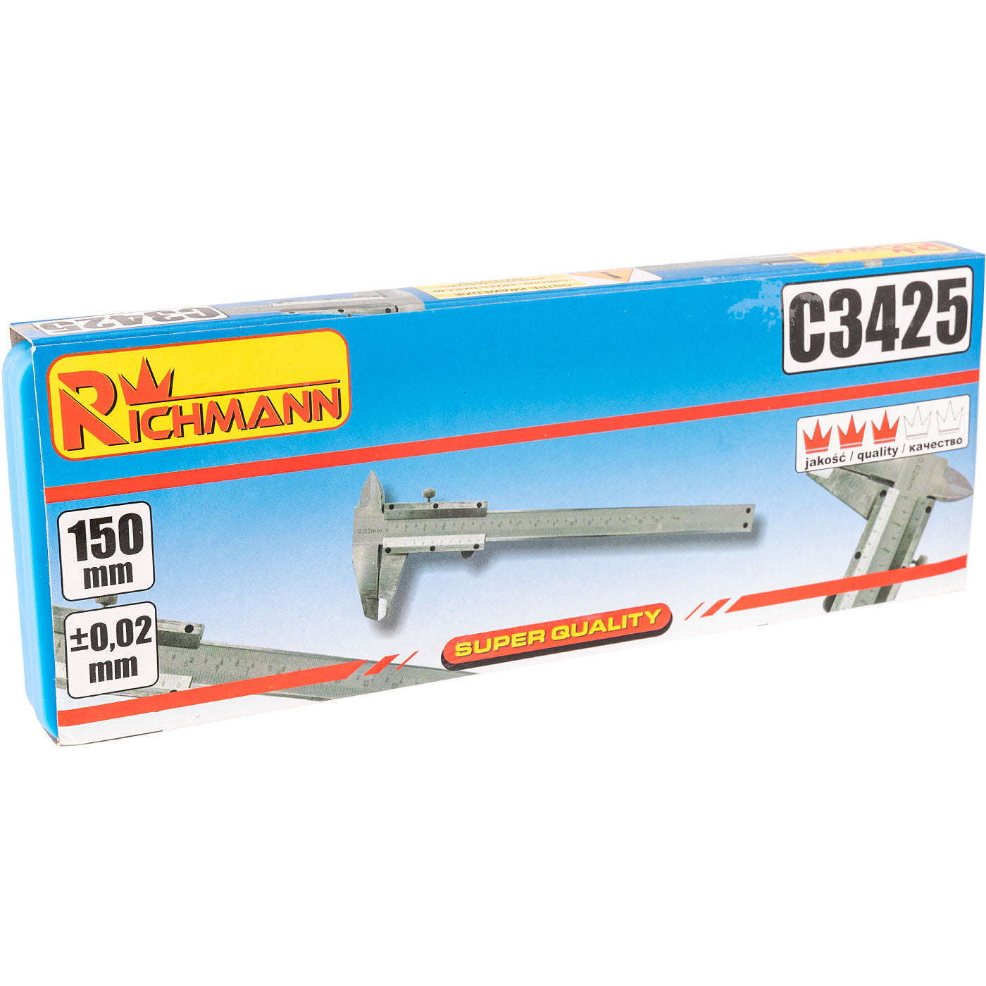 Suwmiarka analogowa 150mm 0.05mm | C3425 - Centrum Techniczne Gałązka