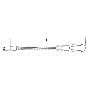 Chwytak magnetyczny 420mm giętki 0,5kg | 1712E/1 - Centrum Techniczne Gałązka