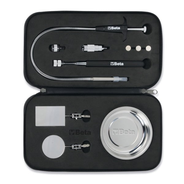 Zestaw 7 narzędzi inspekcyjnych miska chwytak lusterko mapka led | 1713M/K7