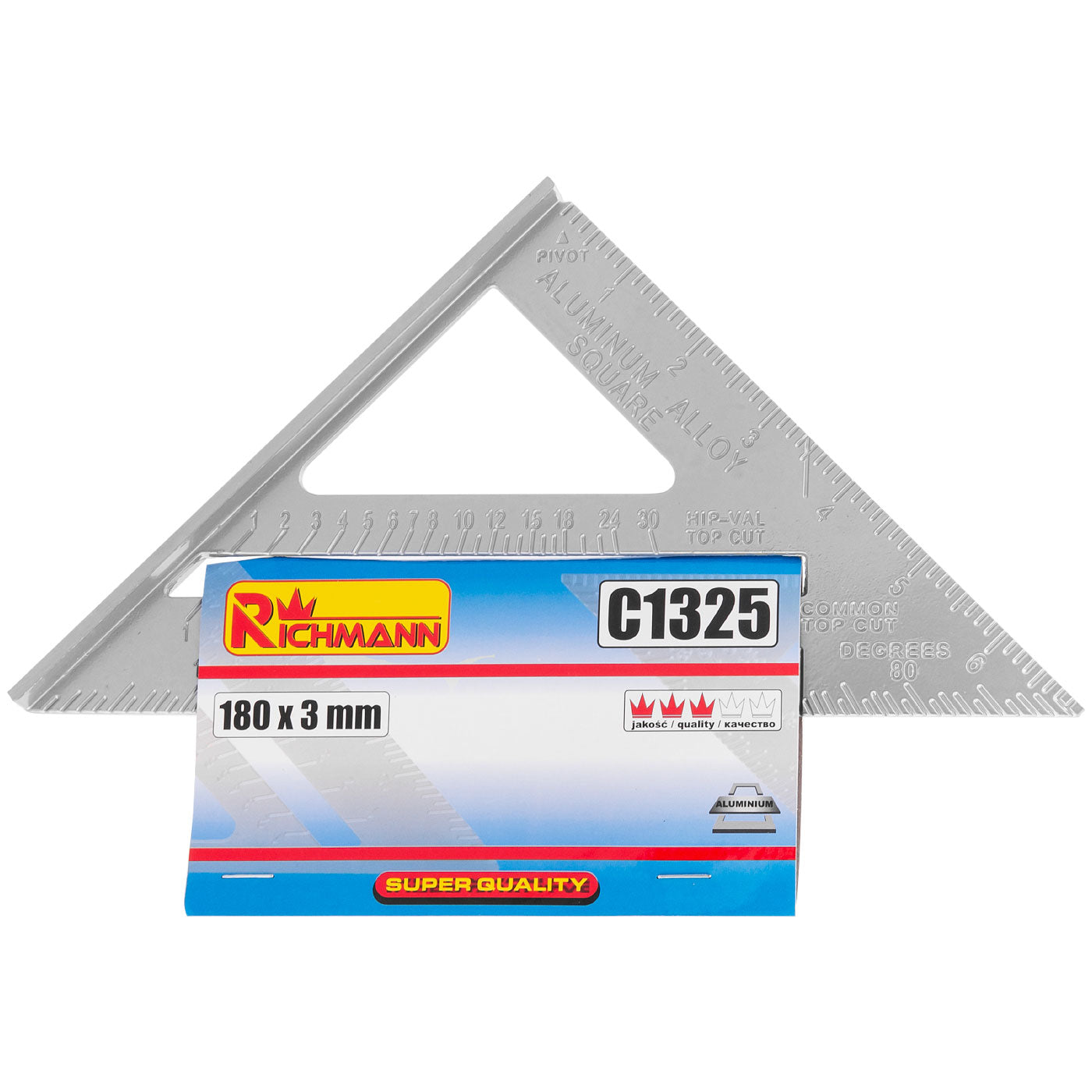 Kątownik stolarski uniwersalny 180x3 mm | C1325 - Centrum Techniczne Gałązka