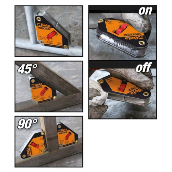Kątownik magnetyczny spawalniczy 45°/90° | 1860SQ