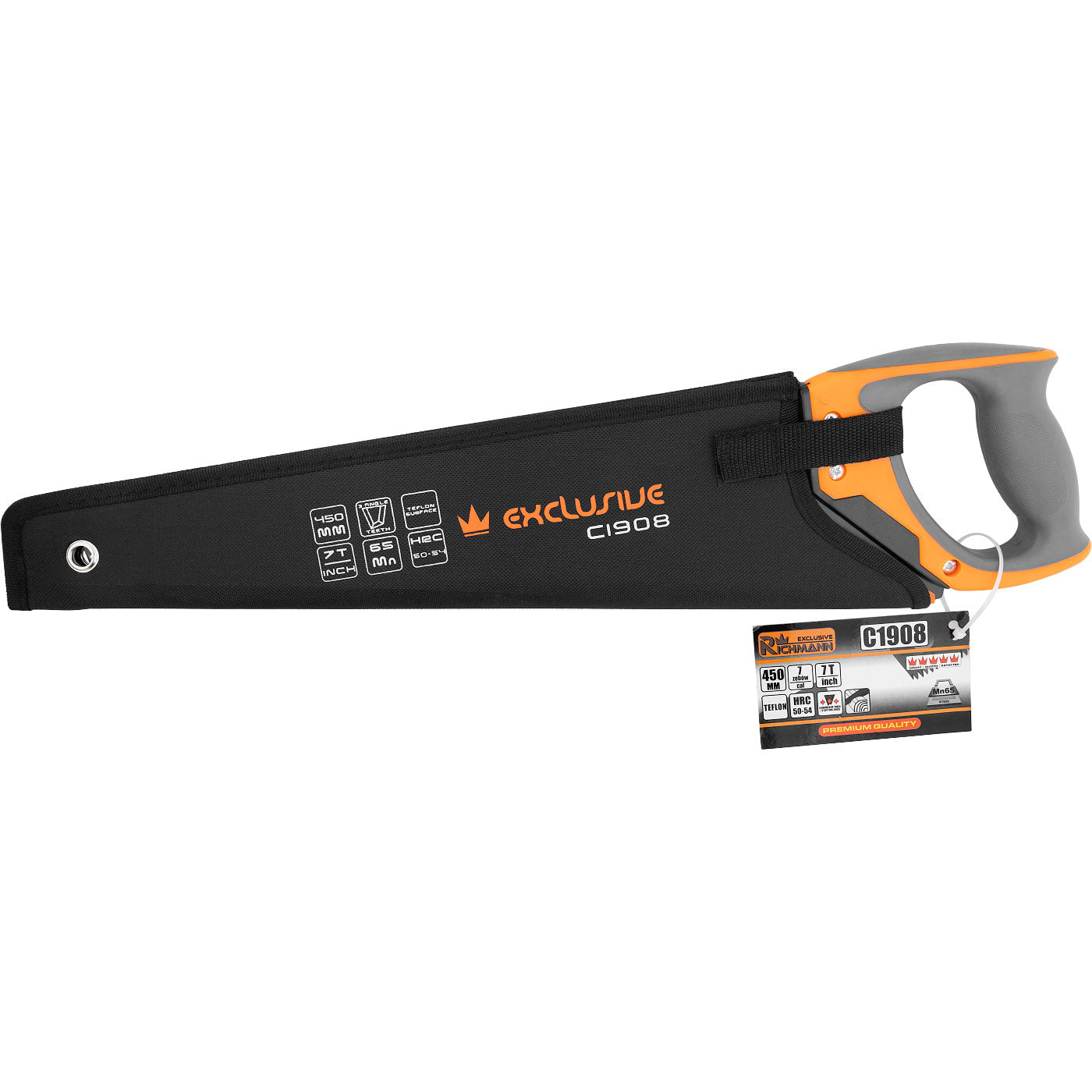 Piła do drewna ręczna płatnica w pokrowcu 450 mm | C1908 - Centrum Techniczne Gałązka