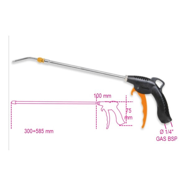 Pistolet do przedmuchiwania z dyszą teleskopową | 1949T