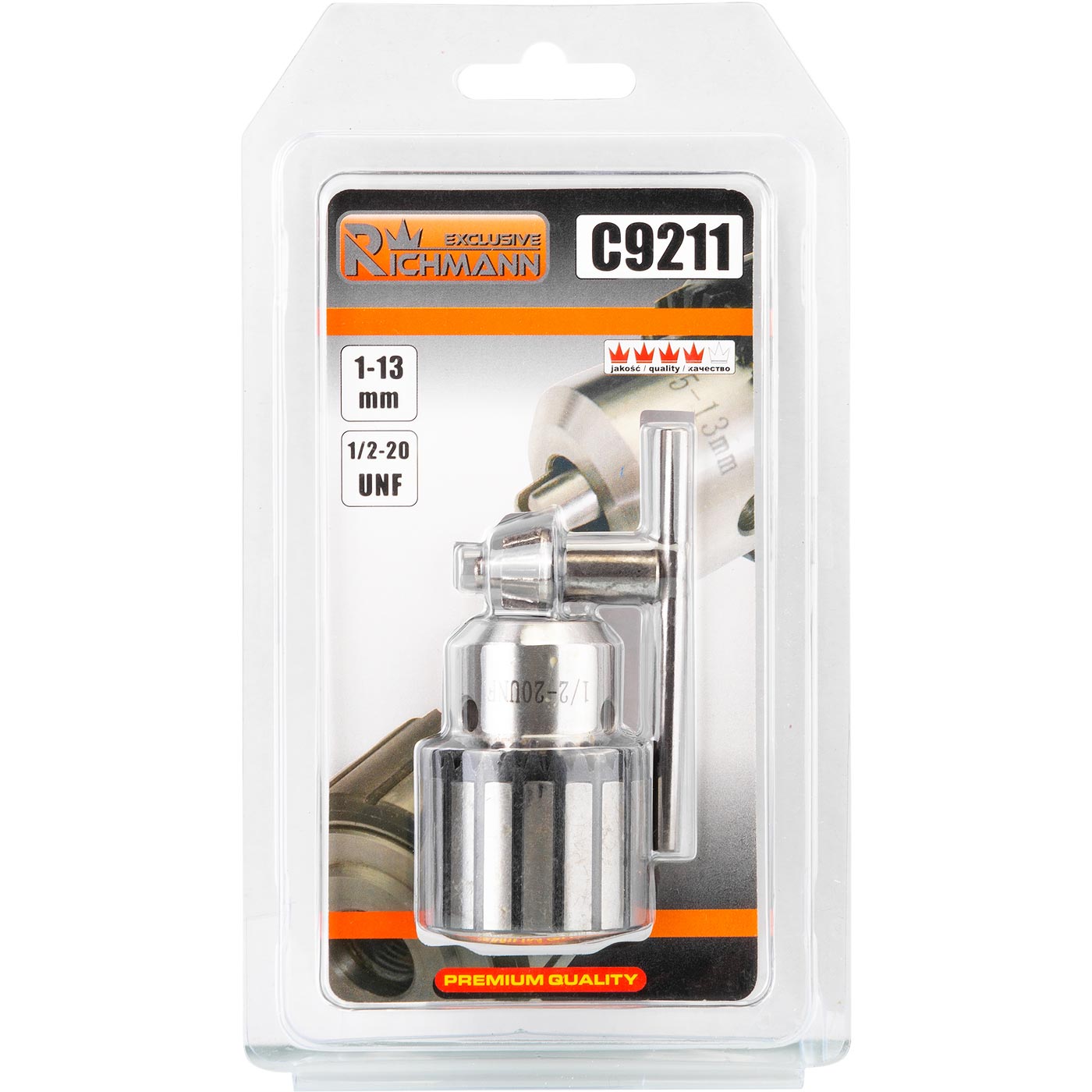 Uchwyt wiertarski gwint 1/2-20unf 1-13 mm | C9211 - Centrum Techniczne Gałązka