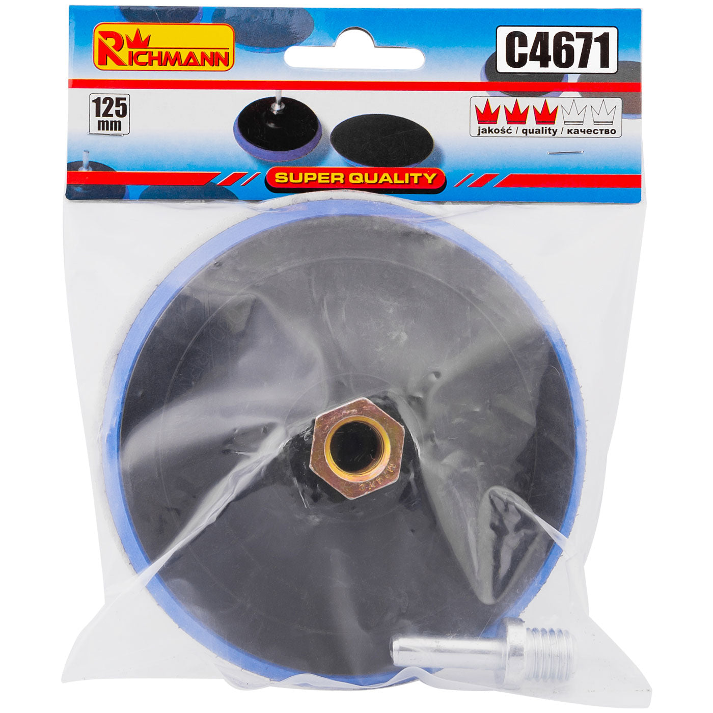 Tarcza na rzep szlifierka + wiertarka 125mm | C4671 - Centrum Techniczne Gałązka