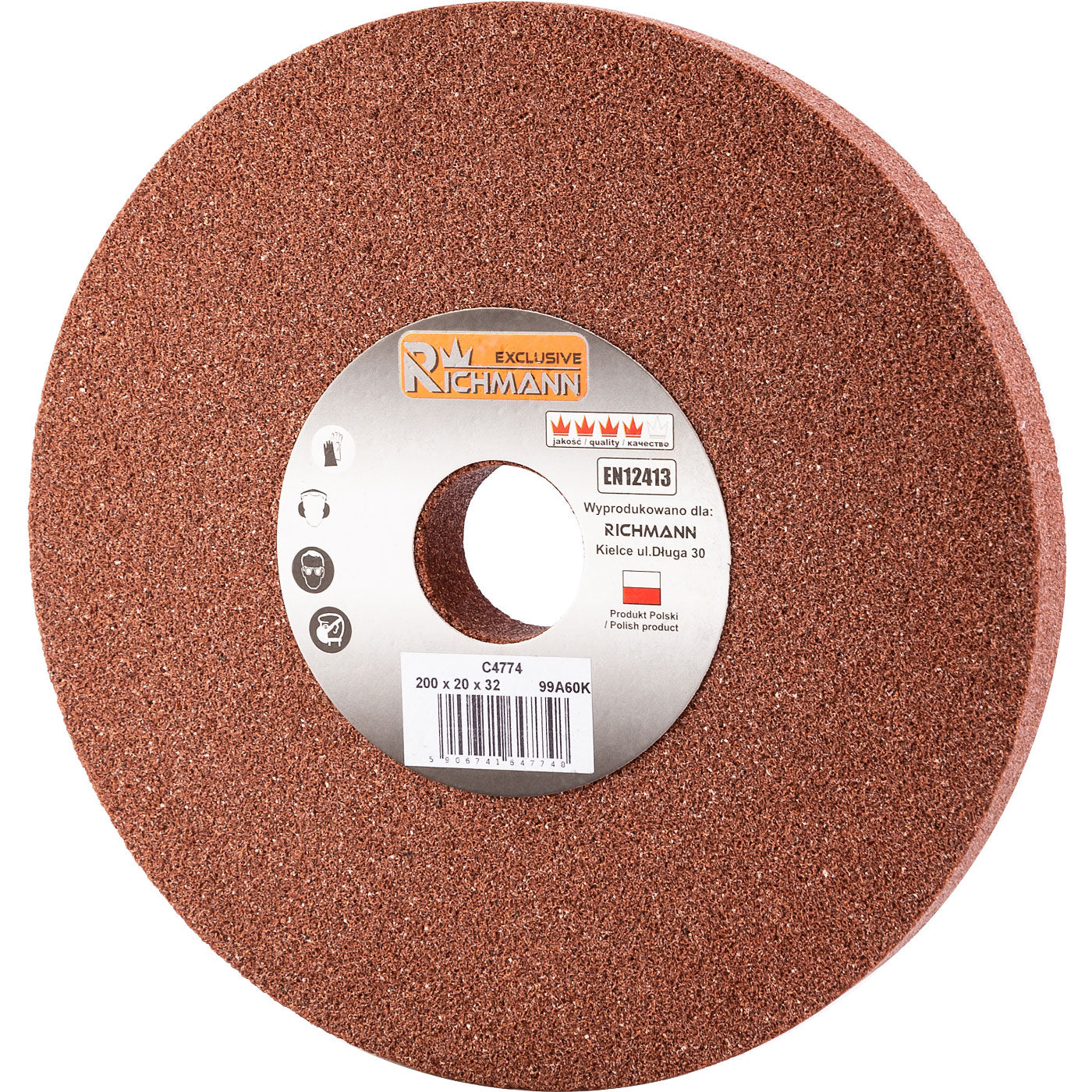 Ściernica ceramiczna czerwona 200x20x32mm | C4774 - Centrum Techniczne Gałązka