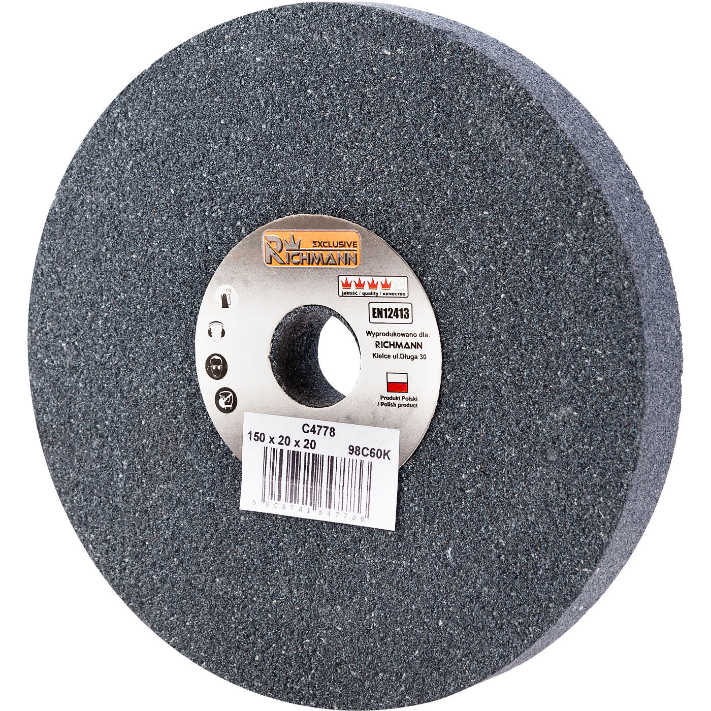 Ściernica ceramiczna czarna 150x20x20mm | C4778 - Centrum Techniczne Gałązka